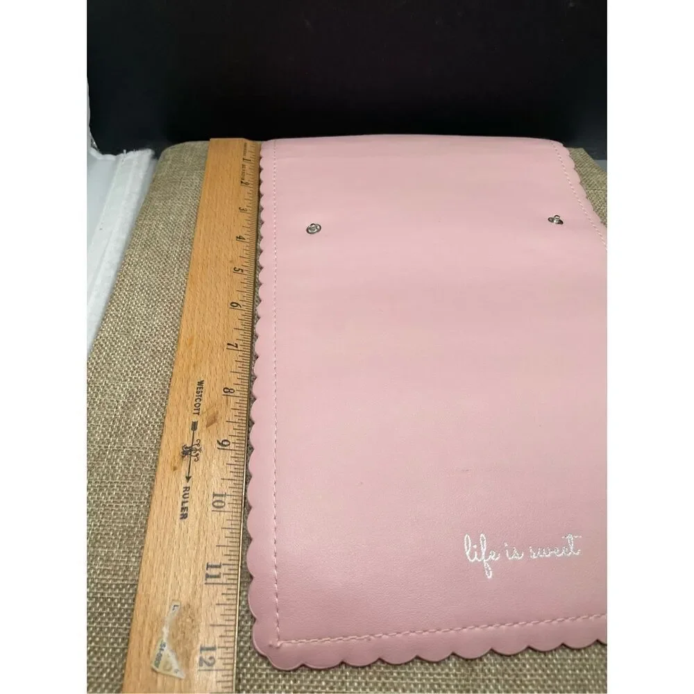 Lauren Conrad Life is Sweet Jewelry or Cosmetic Travel Case Case Pink